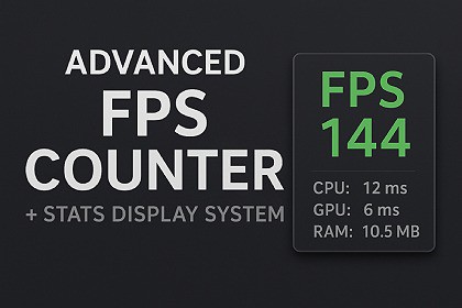Advanced FPS Counter + Stats Display System