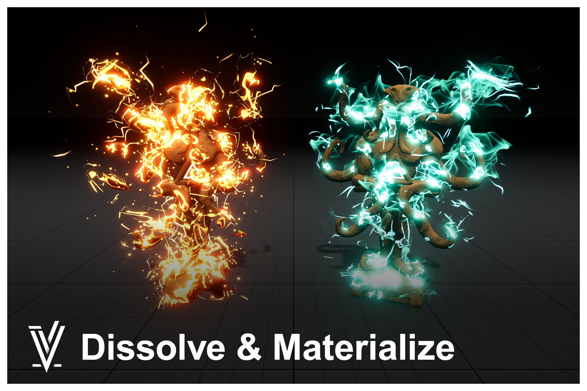 Advanced Edge Dissolve & Materialize | VFX Particles | Unity Asset Store