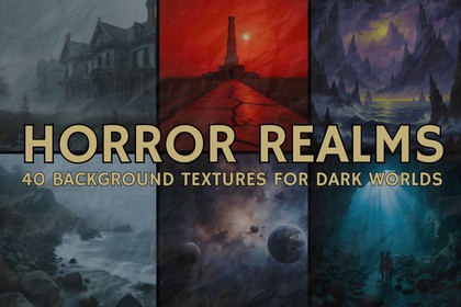 HORROR REALMS - 40 Background Textures For Dark Worlds