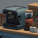 CozyShops Vol.1 - Stylized Coffee Shop