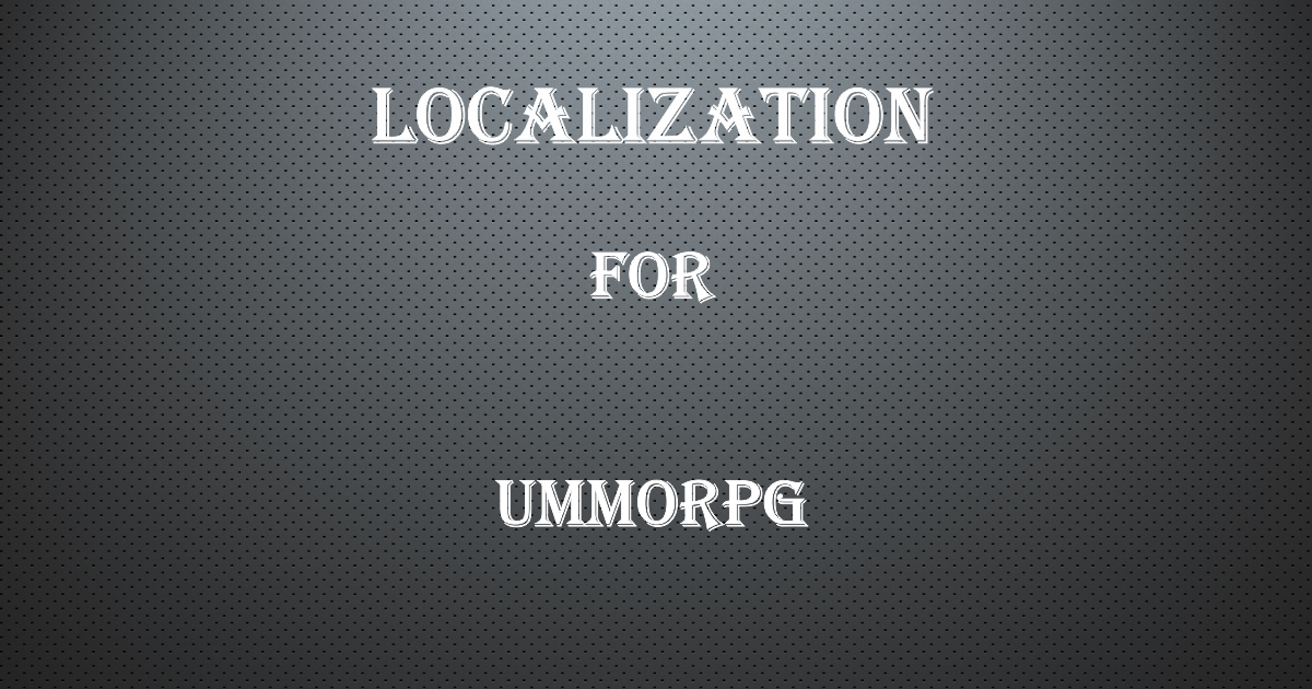 uMMORPG : Localization | Integration | Unity Asset Store