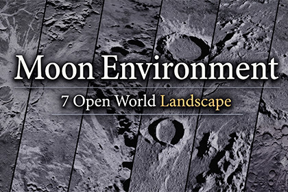 Moon Environment Bundle V2: 7 Open World Lunar Landscapes
