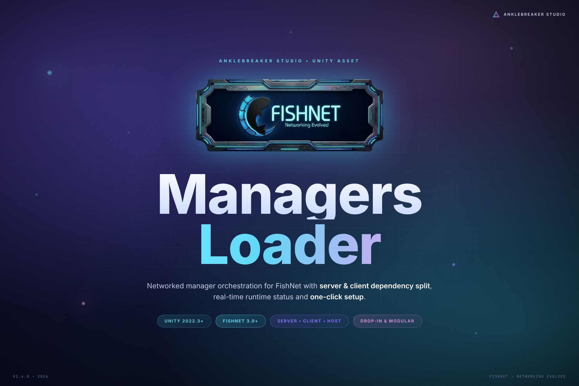 Fishnet Addon For Managers Loader System | Network | Unity Asset Store