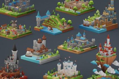 Low Poly Medieval Locations Pack