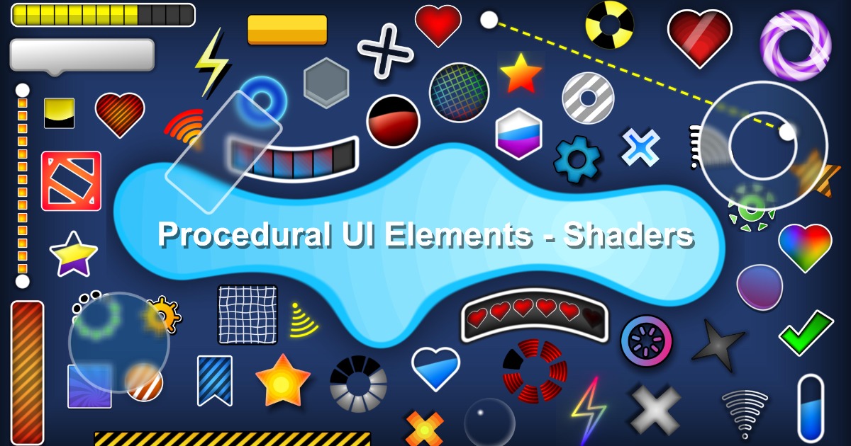 Procedural UI Elements - Shaders | VFX Shaders | Unity Asset Store