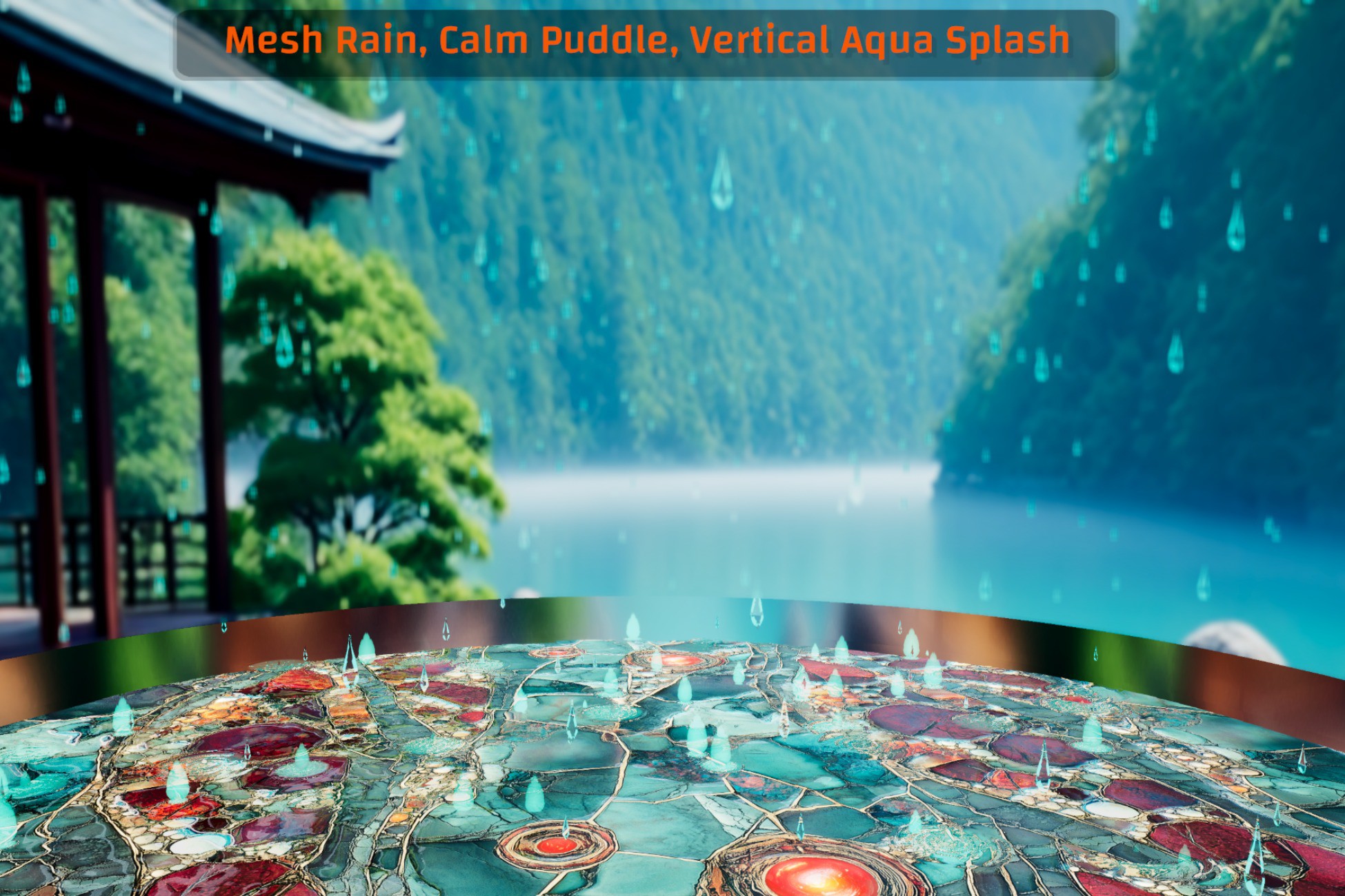 Unity Rain Rippling Rain, Puddles, and Splashes Shader (URP) | VFX Shaders | Unity Asset Store