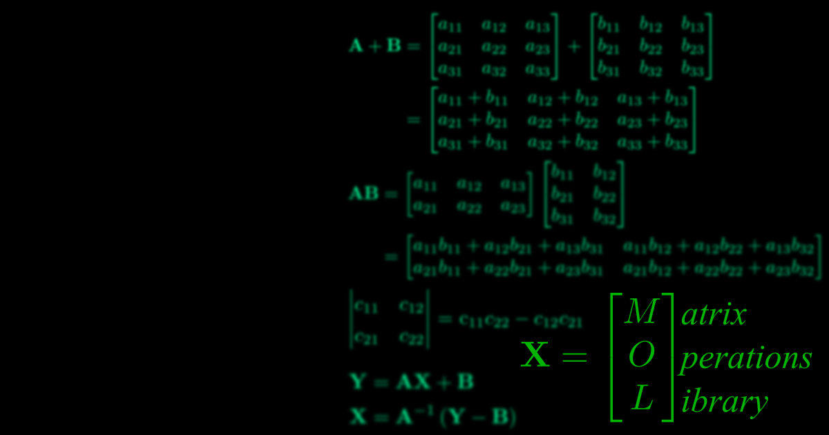 Matrix Operations Library | Tools | Unity Asset Store