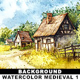 BACKGROUND - Watercolor Medieval 1