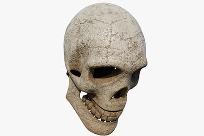 Crack old Skull URP and HDRP Textures