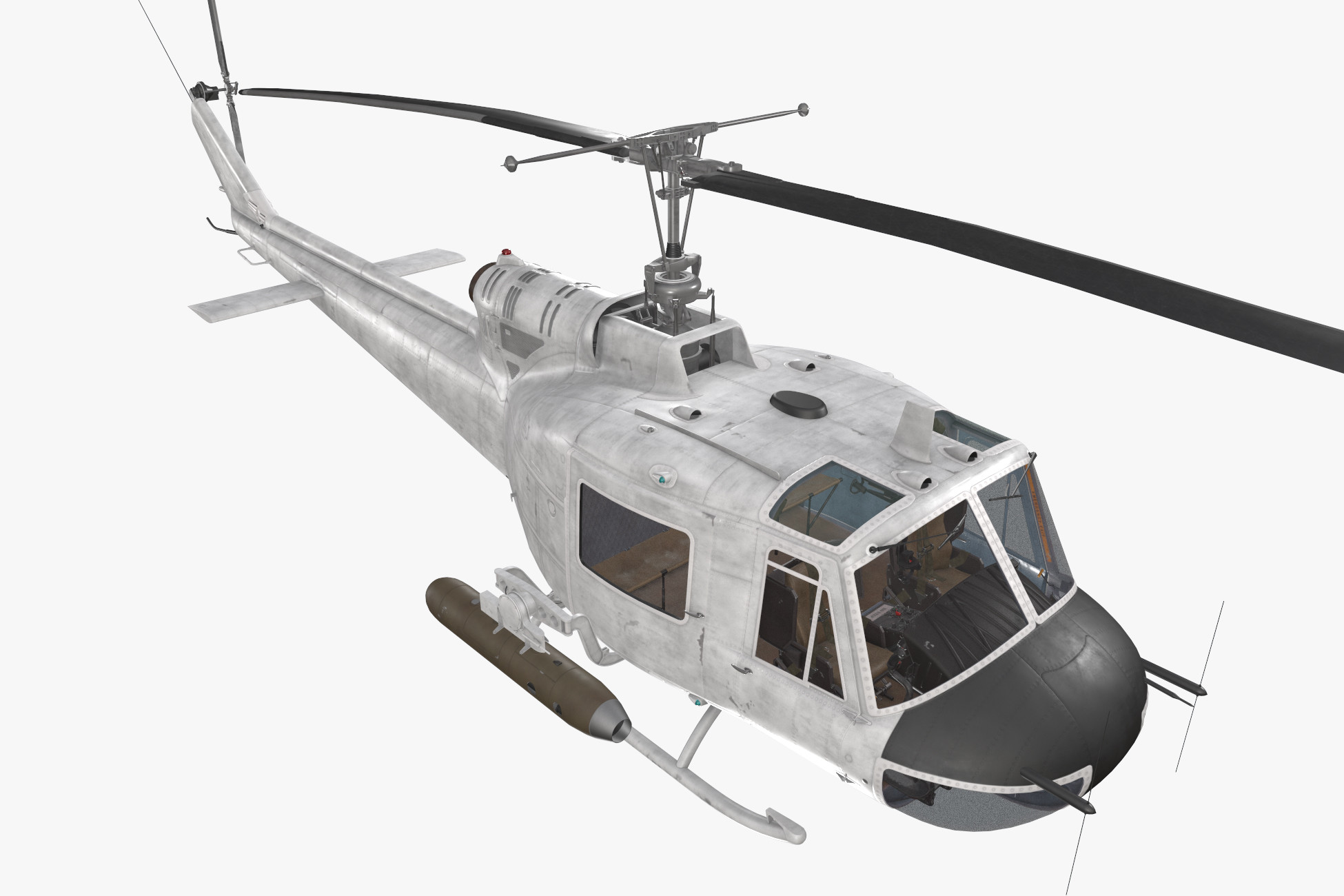 UH-1B Blank Livery Static | 3D Air | Unity Asset Store