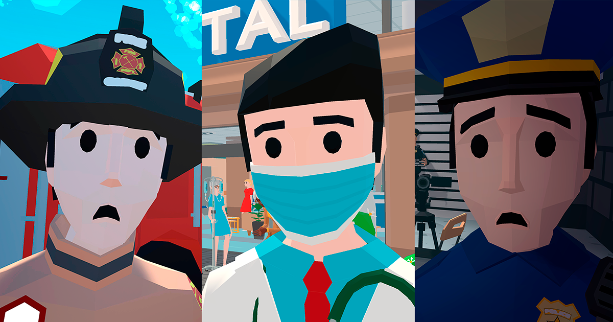 Low Poly Emergency Services Bundle | 3D Urban | Unity Asset Store