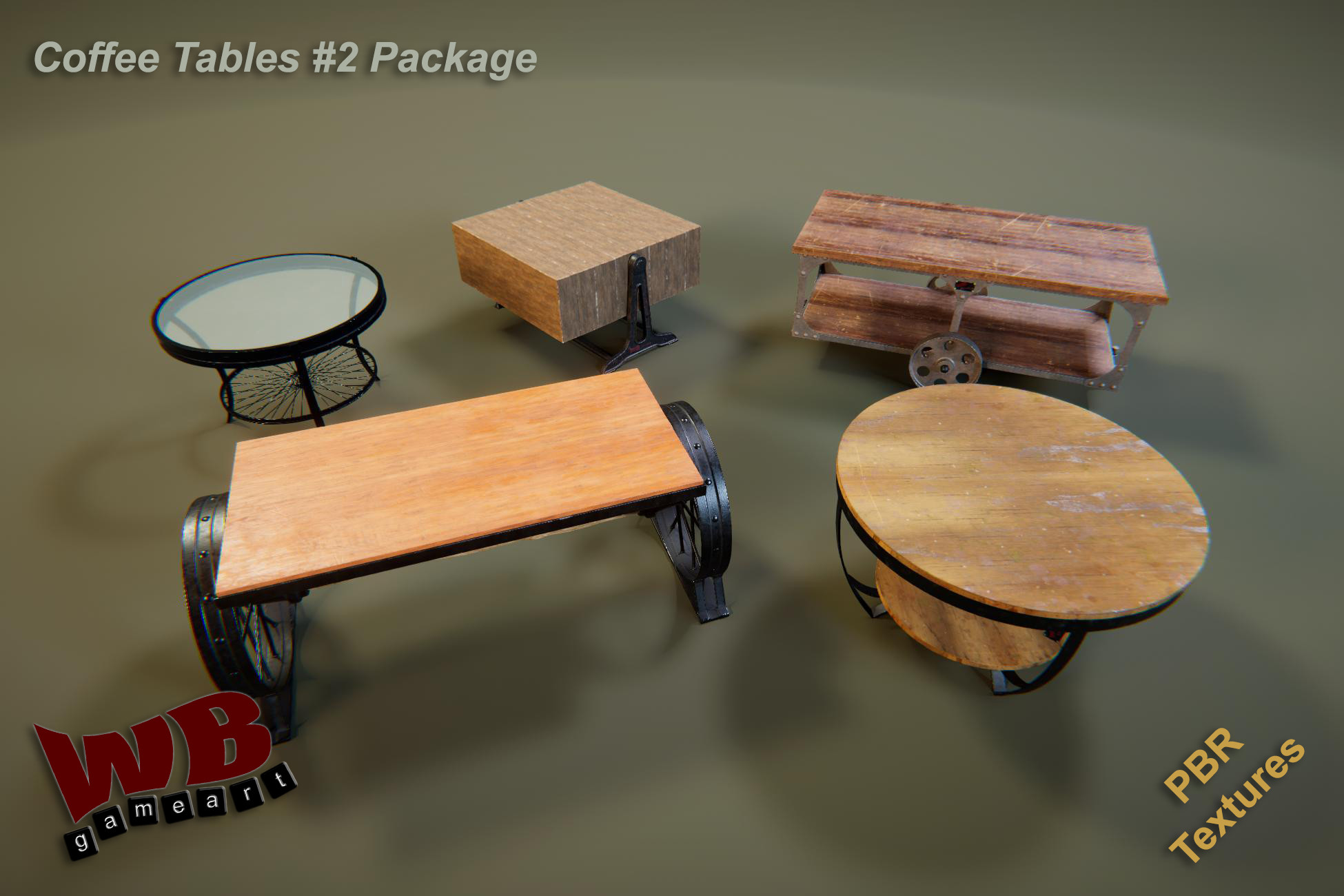 Coffee Tables #2 Package | 3D Props | Unity Asset Store