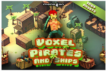 Voxel Pirates - 3D pixel art - monogon