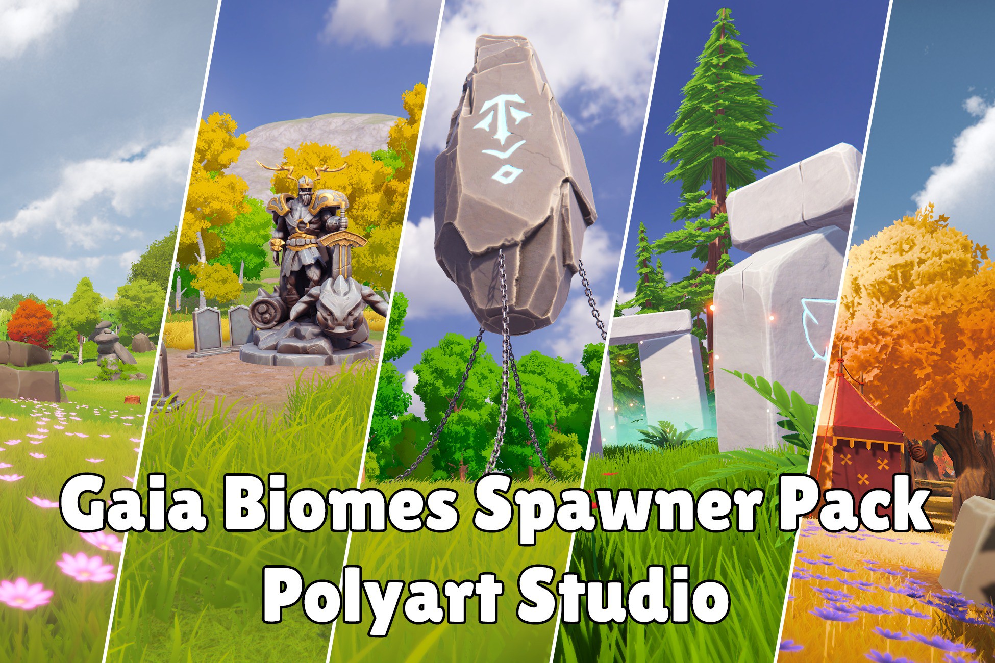 Gaia Biomes Spawner Pack - Polyart Studio