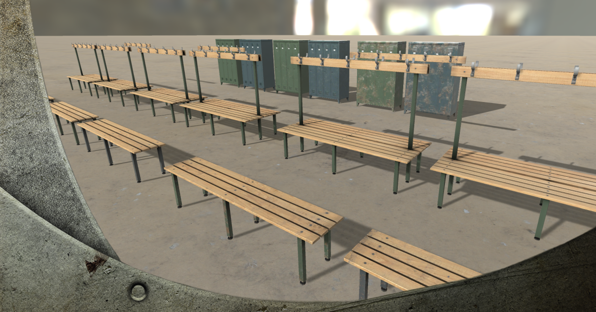 Locker Room Props | 3D Interior | Unity Asset Store