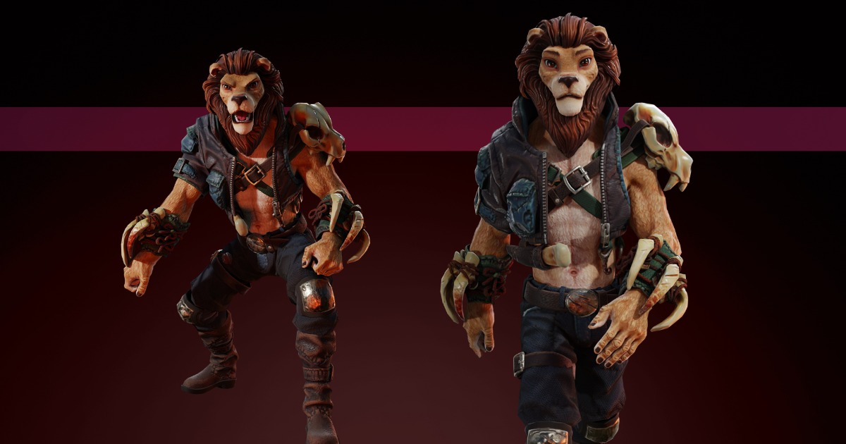 Unity Reed Lion Lion man | 3D Characters | Unity Asset Store