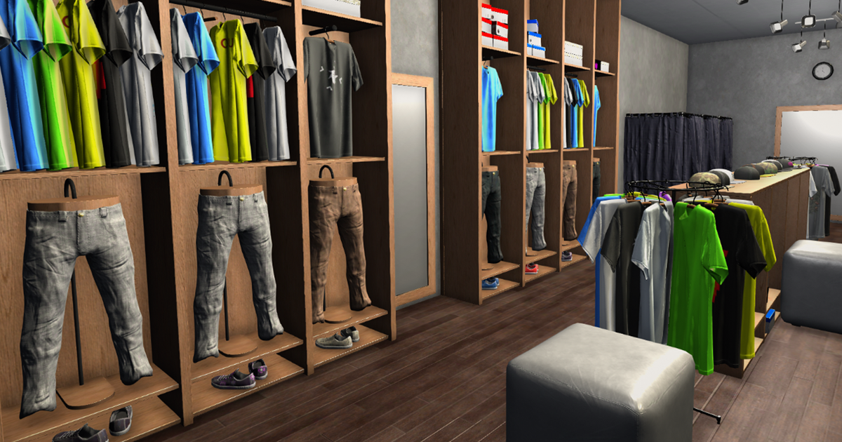 Clothing store - interior and props | 3D Clothing | Unity Asset Store