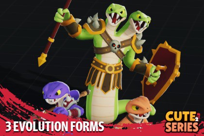 Serpent Snake Evolution Pack Cute Series