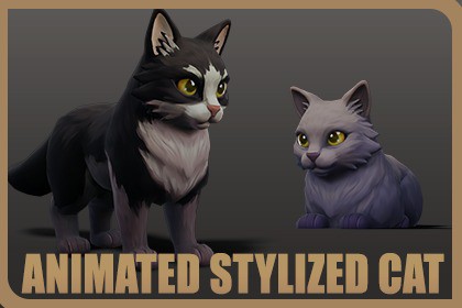 Animated Stylized Cat
