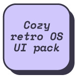 Cozy Retro OS UI pack