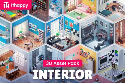 Interior - Low Poly 3D Models Pack