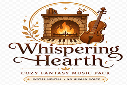 Whispering Hearth – Cozy Fantasy Piano & Folk Orchestra Music Pack