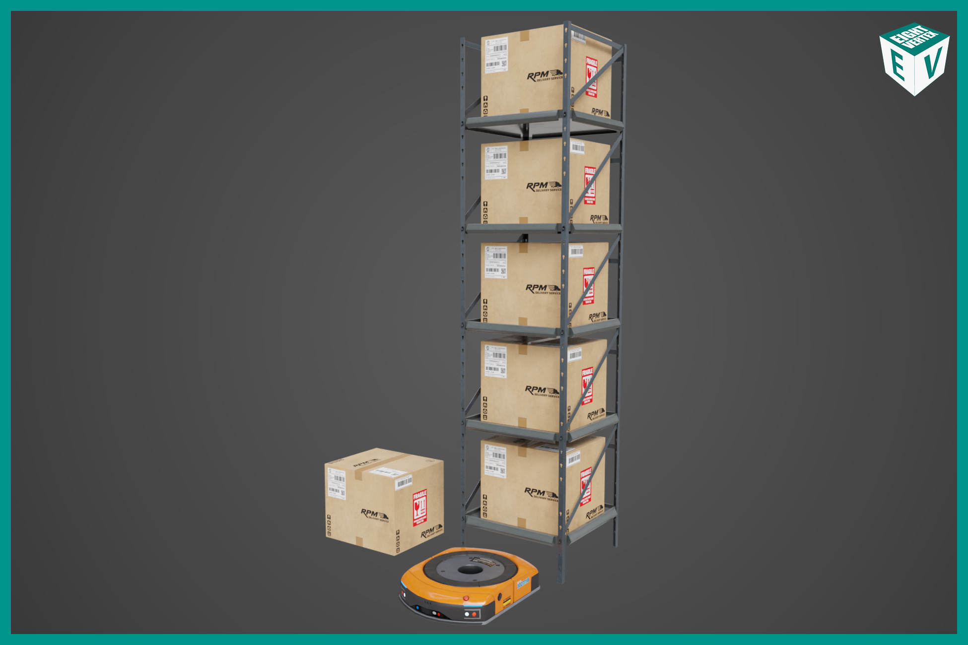 Warehouse Orange Robot Generic URP HDRP Textures | 3D 산업도구 | Unity ...