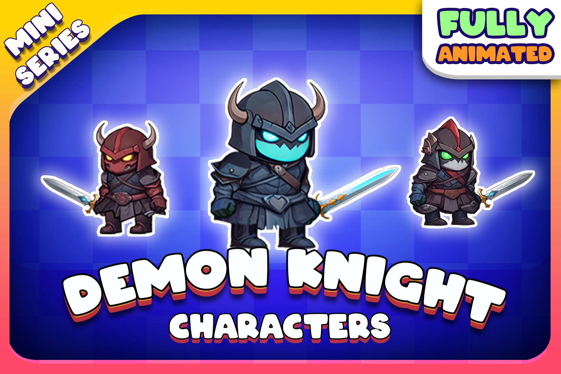 2d Unity Knight The Demon Knight 2D Animated Character (Spriter) | 2D Characters ...