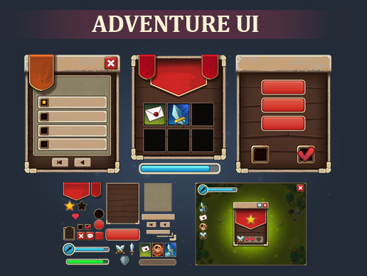 Adventure UI | 2D Icons | Unity Asset Store
