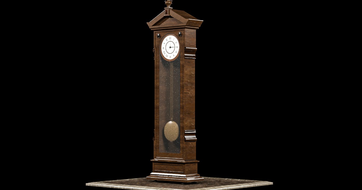 Antique Standing Clock | 3D Props | Unity Asset Store
