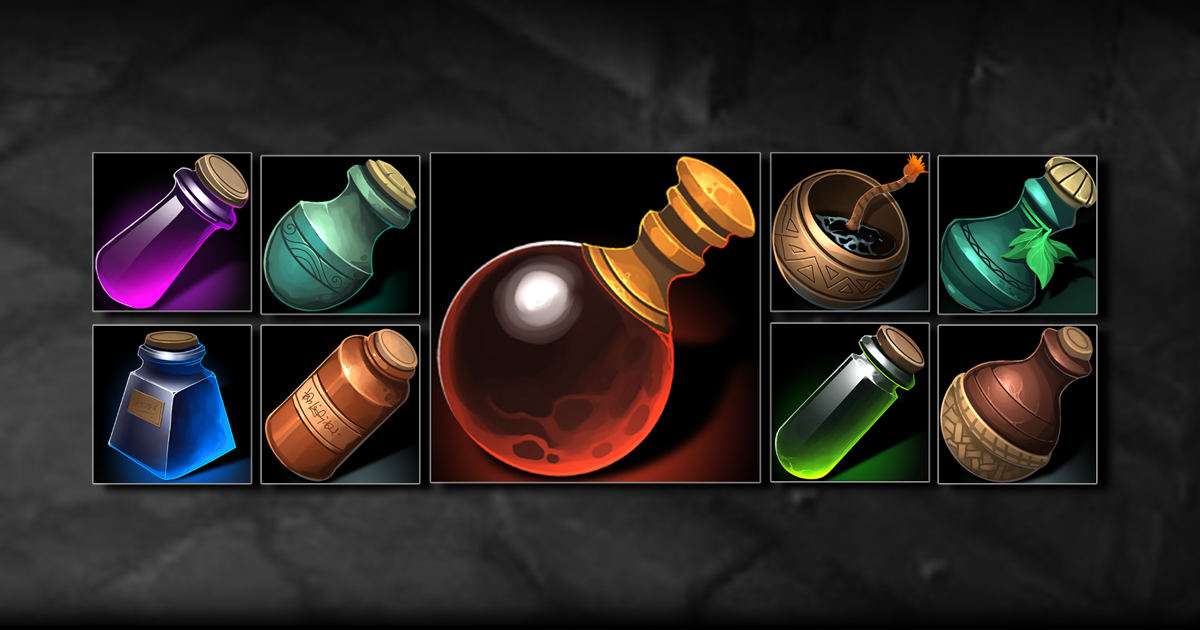 Alchemy Potion Icons | 2D Icons | Unity Asset Store