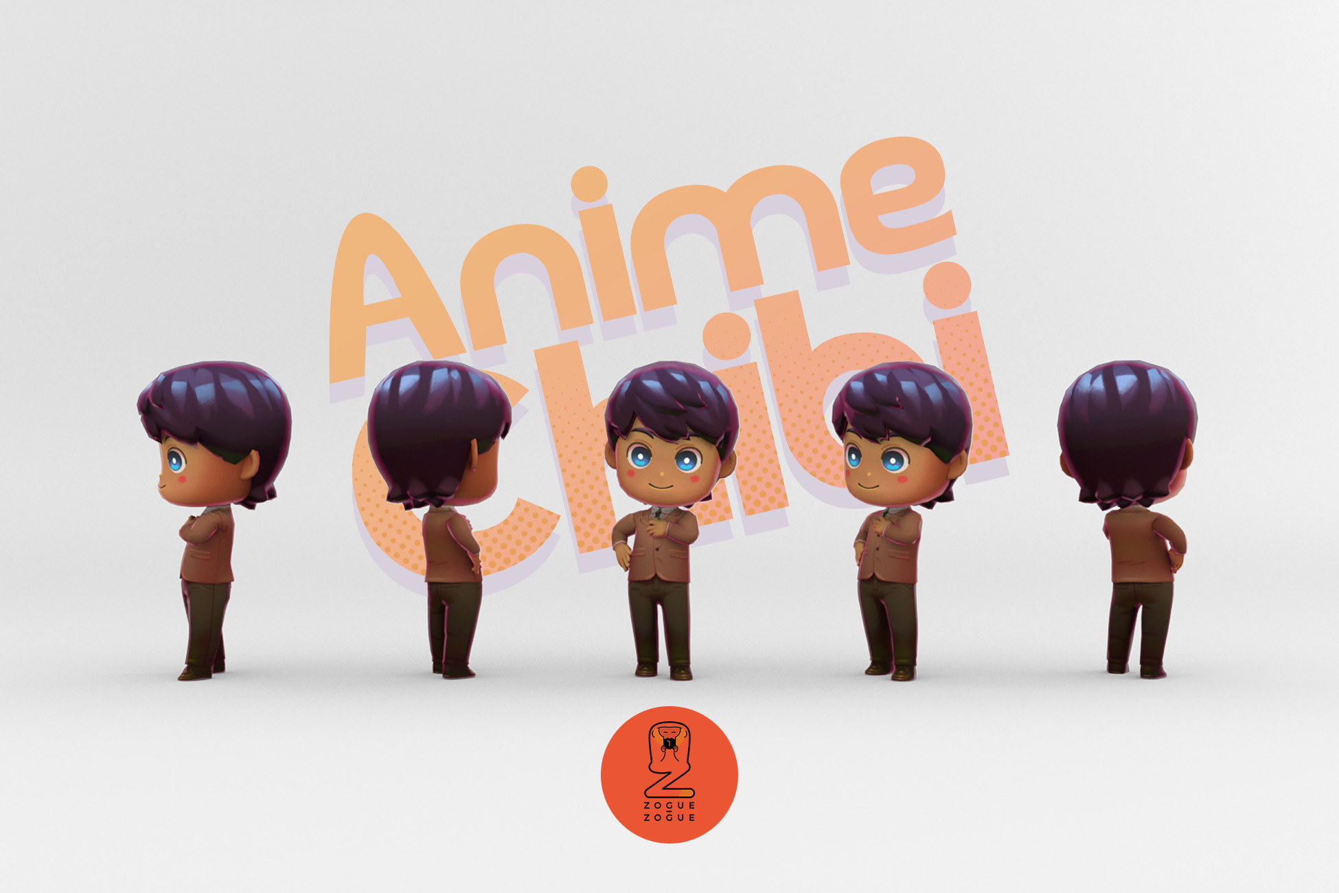 Anime Chibi: School Pack - Bangs Boy | Characters | Unity Asset Store