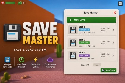 Save Master - Save and Load System with Multiple Slot Support