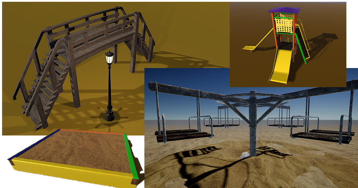 Unity Playground The Playground | 3D Props | Unity Asset Store