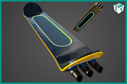 Sci-Fi Hoverboard 5 URP HDRP Textures