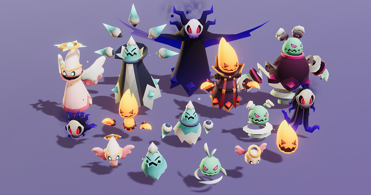 Monsters Ultimate Pack 06 Cute Series | 3D Creatures | Unity Asset Store