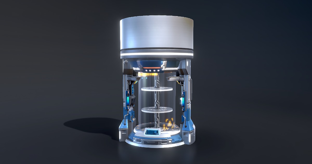 Sci-Fi Experiment Tank (Vertical) | 3D Sci-Fi | Unity Asset Store