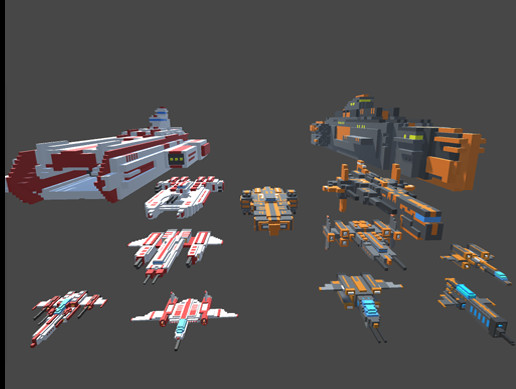 Spaceship voxel | 3D Space | Unity Asset Store