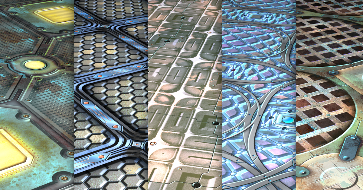 Sci-fi Vol.91 - Hand Painted Textures | 2D Textures & Materials | Unity ...