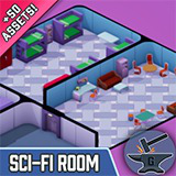 Sci-Fi Living Quarters - Low-Poly Asset Pack 01