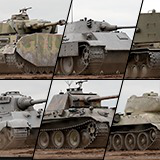 13 Tanks Rigged WW2 Megapack