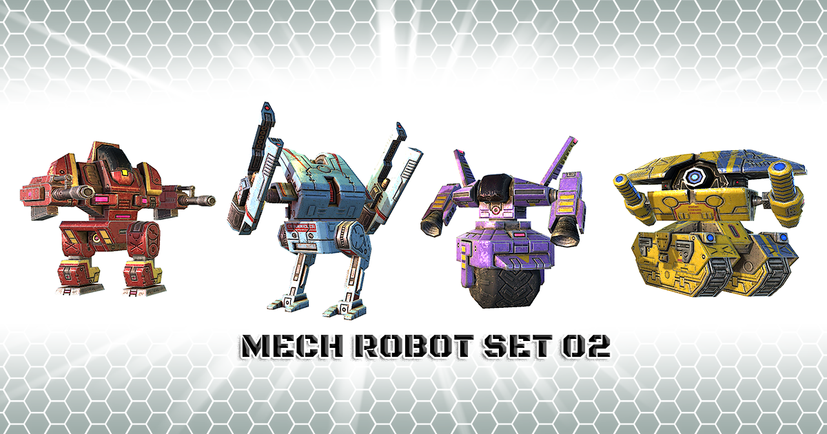 Mech Robot Set 2 | 3D Robots | Unity Asset Store