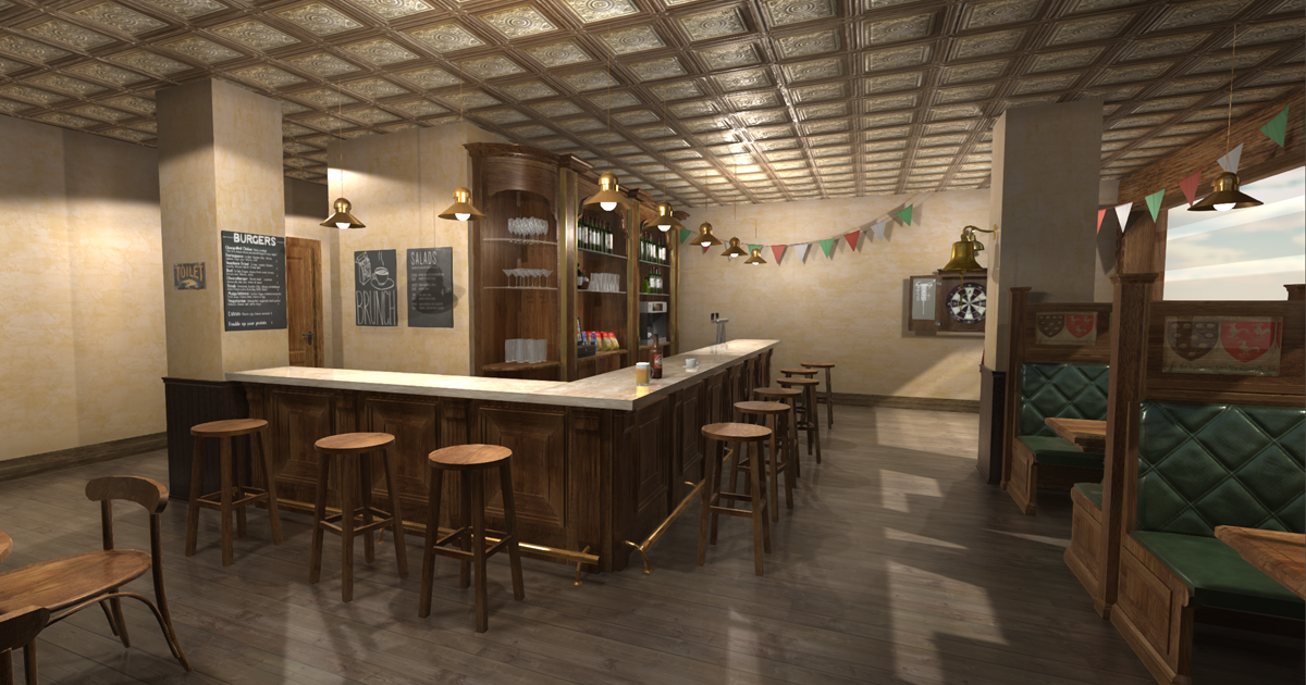 Tavern Bar Interior | 3D Interior | Unity Asset Store