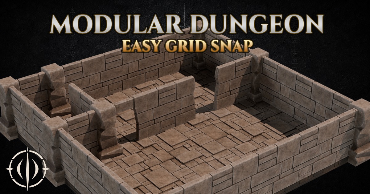Modular Dungeon Snap Grid | 3D Dungeons | Unity Asset Store