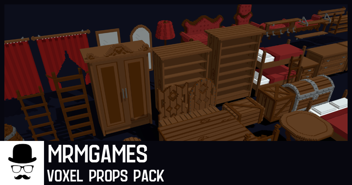 Voxel Props Pack - Interior | 3D Interior | Unity Asset Store