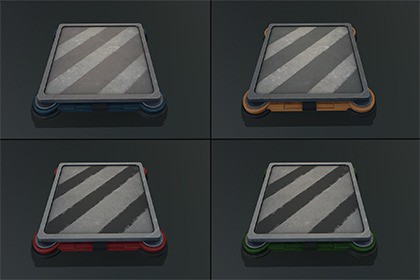 Sci-fi Jumpad Block Platform