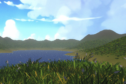 Lightweight Retro Grass Generation
