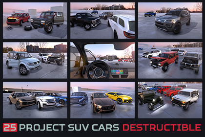 Project SUV Cars Destructible Mobile Ready