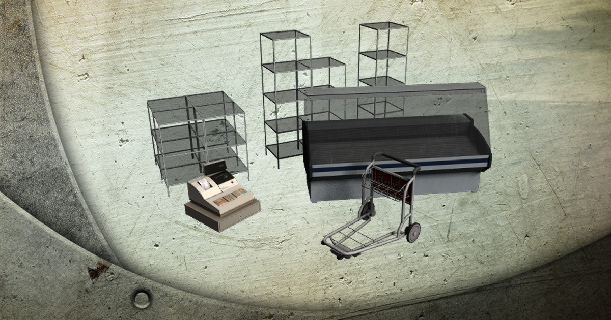Shop props collection | 3D Interior | Unity Asset Store