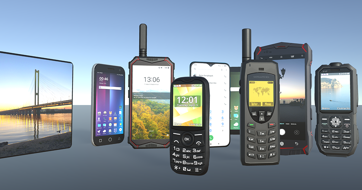 Phone Screen For Unity Mobile Phones | 3D Electronics | Unity Asset Store